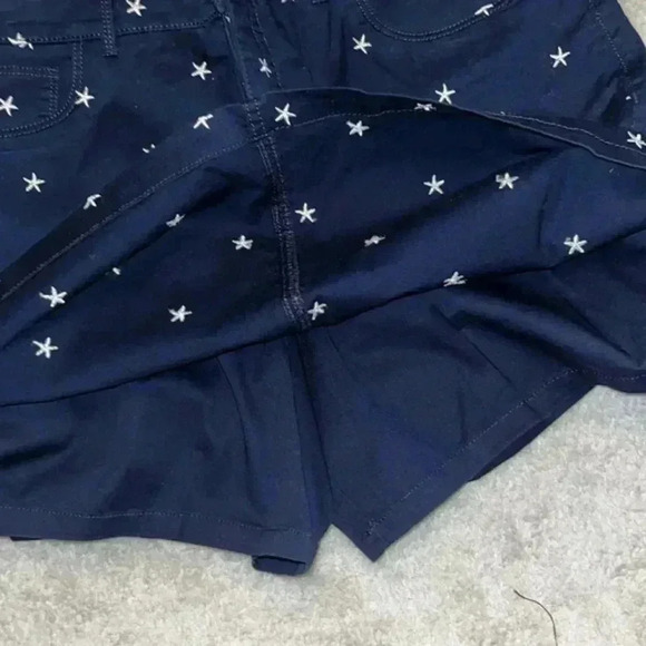 Croft & Barrow Skort Navy with White Stars Patriotic Size 6 - Picture 6 of 7